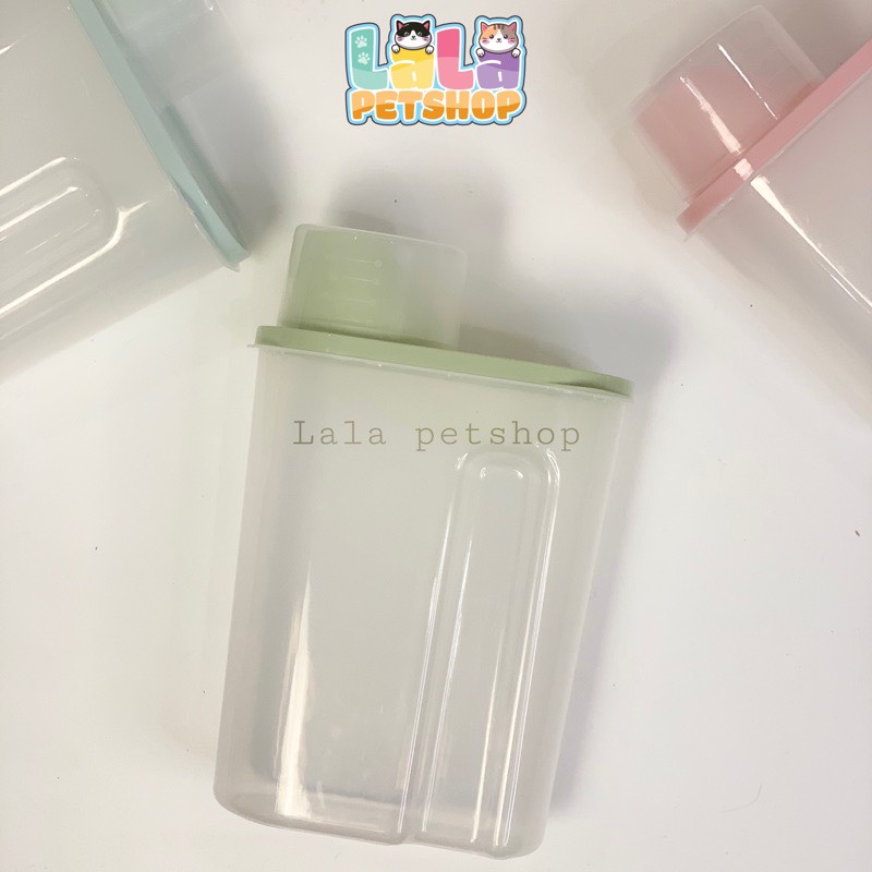 Hộp Đựng Bảo Quản Thức Ăn Cho Thú Cưng, Hạt Khô Cho Chó Mèo - LALA Pets Shop