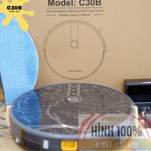 [Hình thật] Robot hút bụi lau nhà Liectroux C30B của Đức - Hàng chính hãng VN