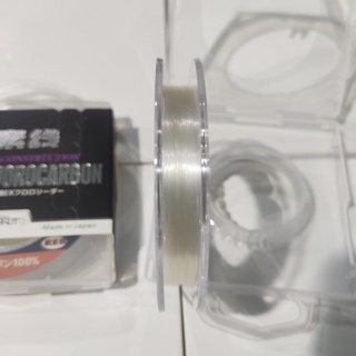 Cước câu thẻo fc fluorocarbon 50m hàng xịn janpan tàng hình chất liệu : fluorocarbon 100%