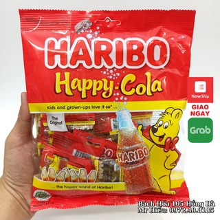 [T3/2022] Kẹo dẻo Haribo Happy Cola 200g (bên trong nhiều gói nhỏ)