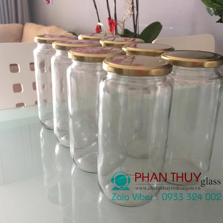 Hũ thủy tinh 1000ml nắp thiết
