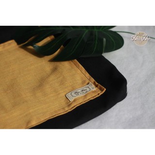 TÚI TOTE HANDMADE TRƠN NỀN ĐEN - ảnh tự chụp