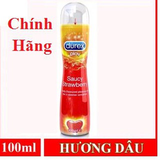 Gel Bôi Trơn Hương Dâu Durex Strawberry cao cấp 100ml