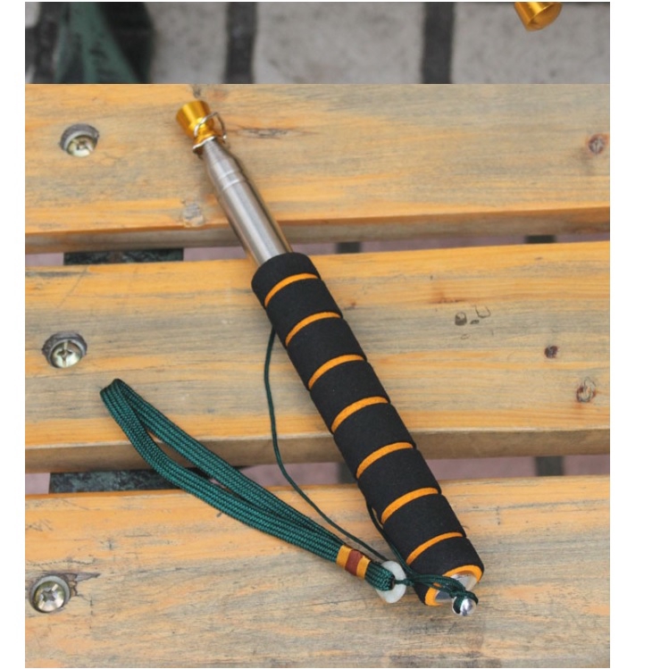 Combo 6 cái cán cờ 1.6 m đầu mạ đồng, tay xốp,cán inox cho hướng dẫn viên dẫn đoàn