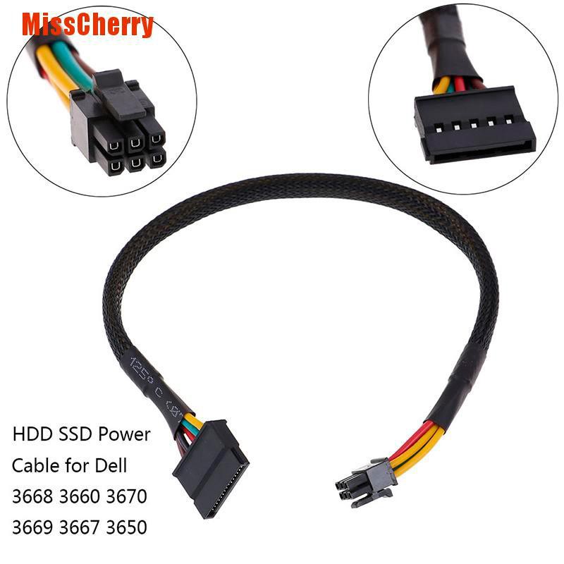 Dây Cáp Nguồn Chuyển Đổi 6 Pin Sang Sata 15pin Cho Dell 3668 3667 3650