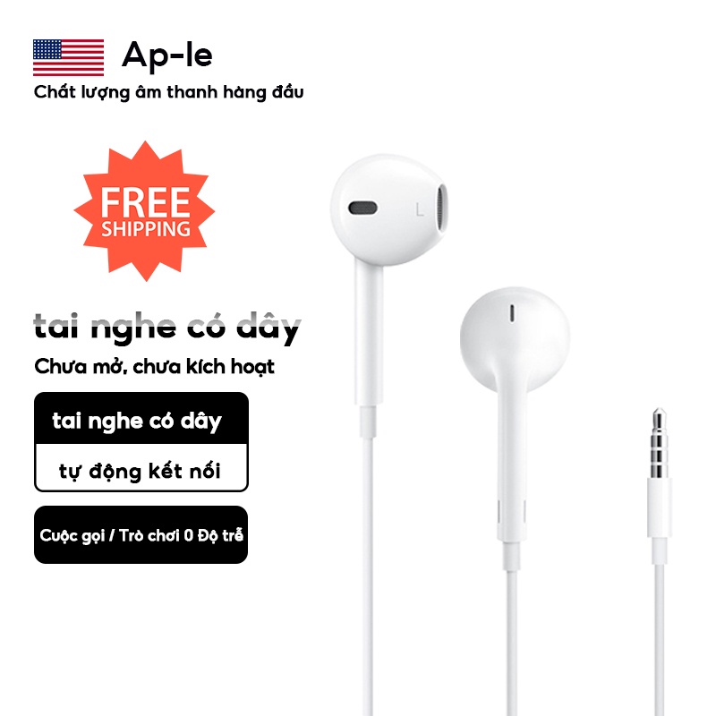 【Bảo hành 1 năm】 Tai nghe có dây Chất lượng cao - Có Micrô, Tai nghe HIFI In-Ear-Dành cho Tất cả Kiểu Jack 3.5mm