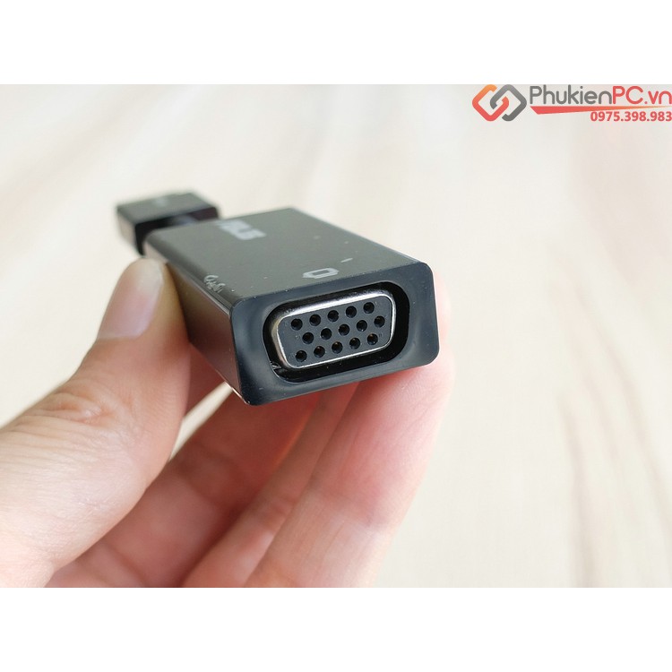 Adapter HDMi sang VGA, kết nối Laptop ra máy chiếu-màn hình phụ, ngoài