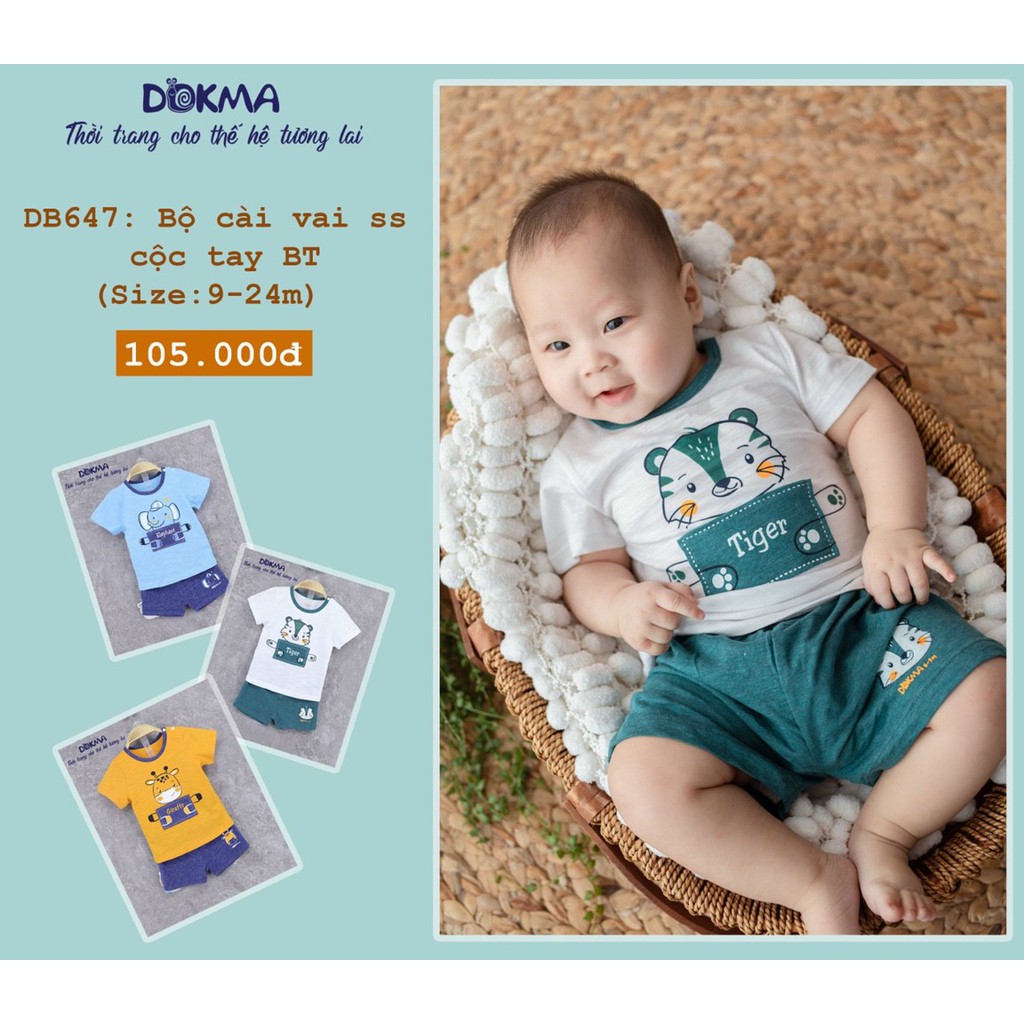 Dokma - Bộ cài vai ss cộc tay BT 9-24M ( DB 647 )