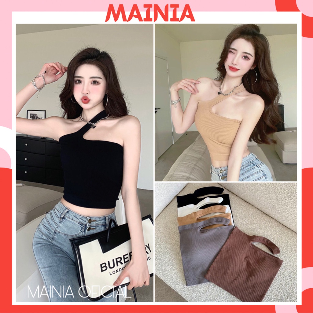 Áo Bra Quây Cotton Gân Tăm Mặc Được 2 Kiểu Siêu Đẹp Áo Croptop Thời Trang Mainia Shop