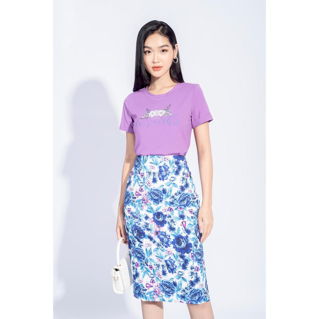 Chân váy họa tiết, bút chì MMOutfit M-JU060421075
