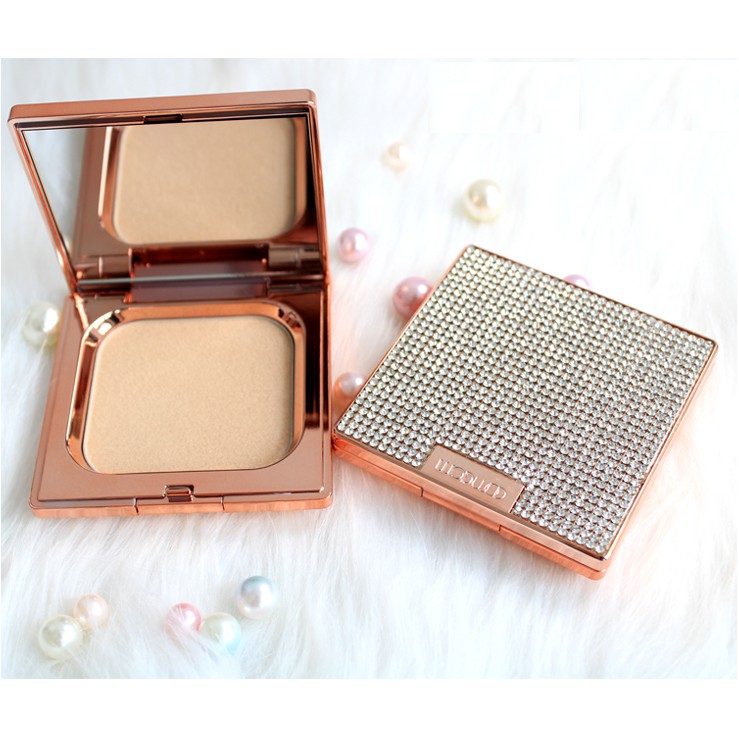 Phấn Nền Kiềm Dầu, Che Khuyết Điểm Dạng Nén WODWOD Glittering Pressed Powder W737 12g Hộp lấp lánh | BigBuy360 - bigbuy360.vn