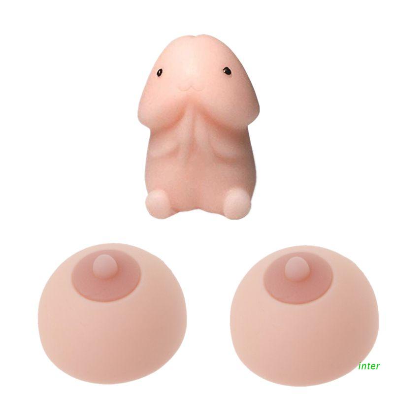 1 bộ đồ chơi bóp tay hình cục phân dễ thương giúp giảm căng thẳng