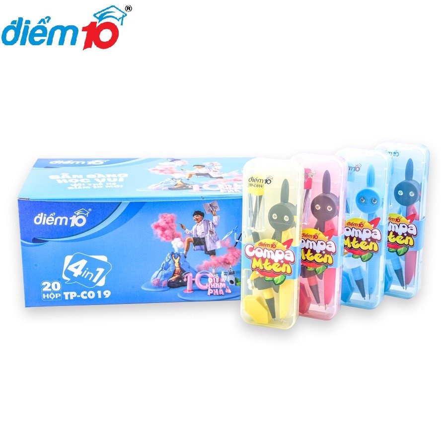 [Giao hỏa tốc] COMBO 2 compa chì bấm 4in1 sản phẩm chất lượng cao