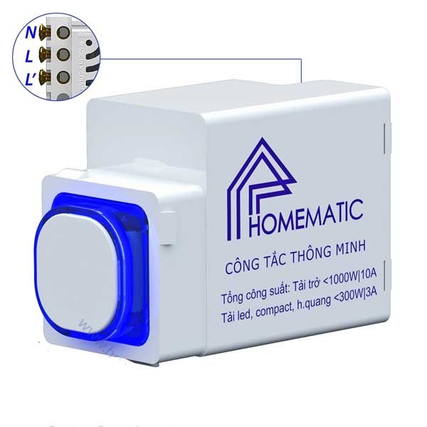 Công tắc điều khiển từ xa IR HOMEMATIC HMX-3C-TIRV1