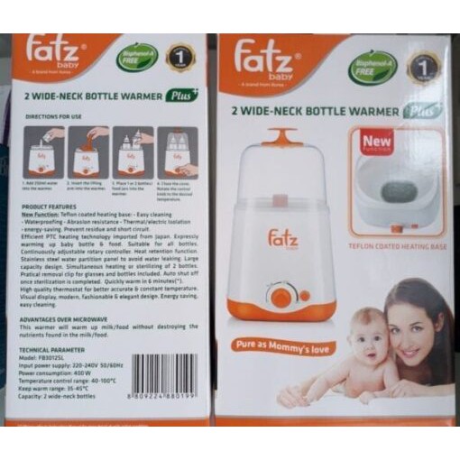 Máy hâm Sữa và Thức ăn FATZ BABY [Freeship] - 2in1 FB3012SL