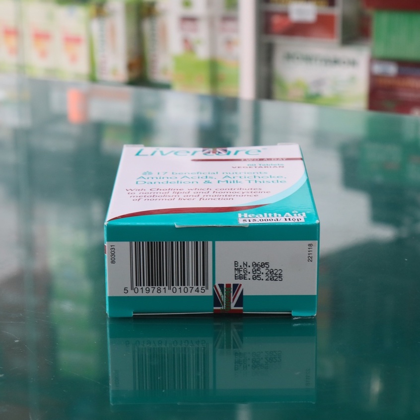 Healthaid Livercare – Hỗ trợ tăng cường chức năng gan, giải độc gan (60 viên)