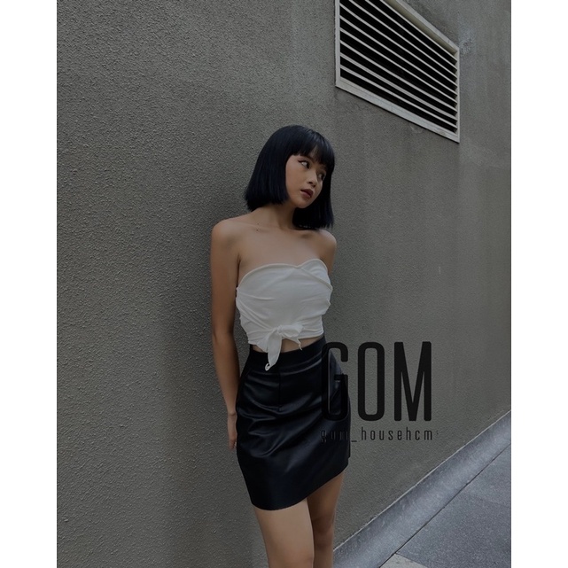 Crop ống cột nơ minh top (ảnh/ clip shop chụp)