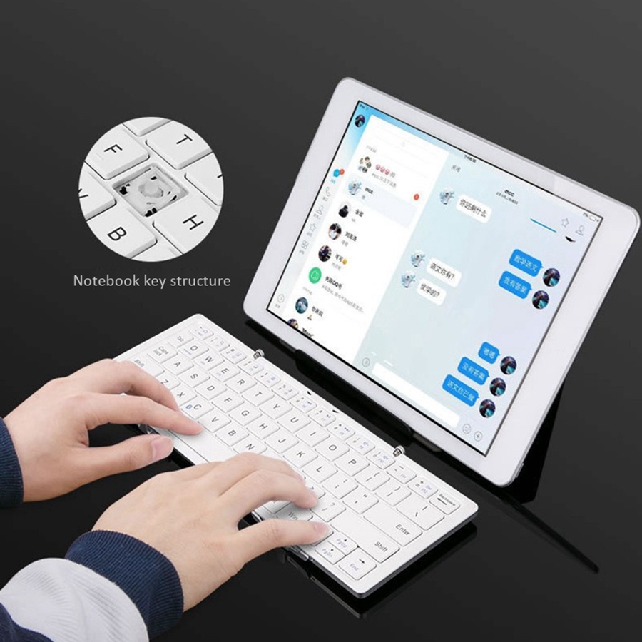 Bàn Phím Bluetooth B.O.W Gấp Được Cho Ios Và Android Windows - Black | WebRaoVat - webraovat.net.vn