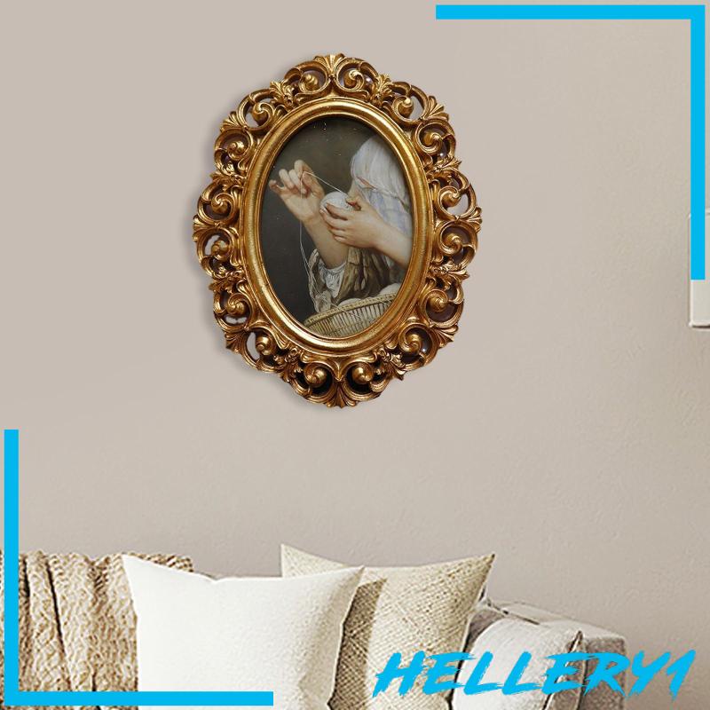 [Hellery1] Khung Ảnh Nhựa Resin Cổ Điển Treo Tường Nghệ Thuật Sang Trọng