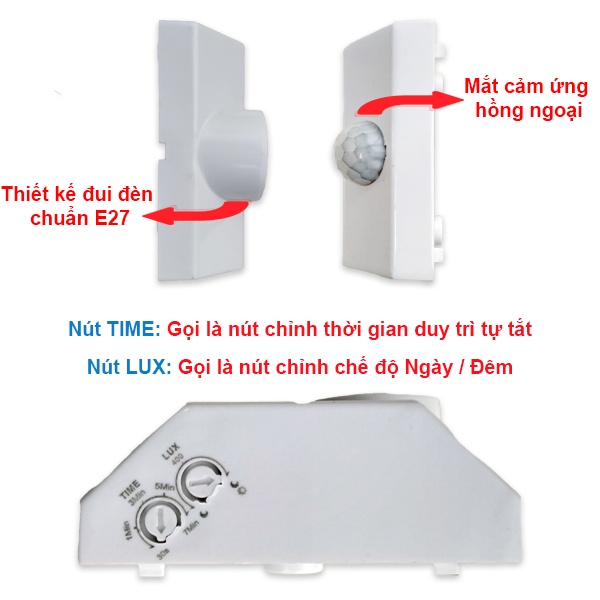 ĐUI ĐÈN CẢM ỨNG HỒNG NGOẠI SS682