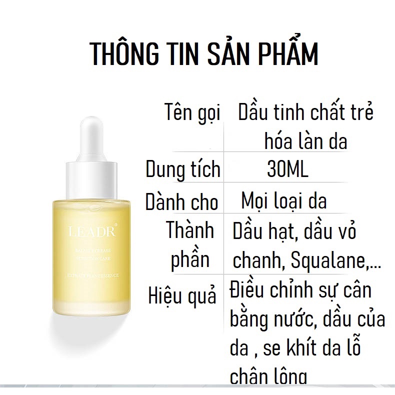 Tinh Chất LEADR Làm Sáng Da, Kiềm Dầu, Se Khít Lỗ Chân Lông
