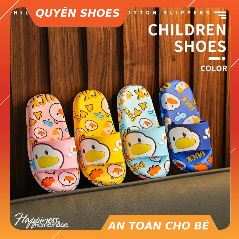 Dép lê dành cho bé gái và bé trai kiểu dáng thời trang hình thú vịt dễ thương QUYÊN SHOES - H000004