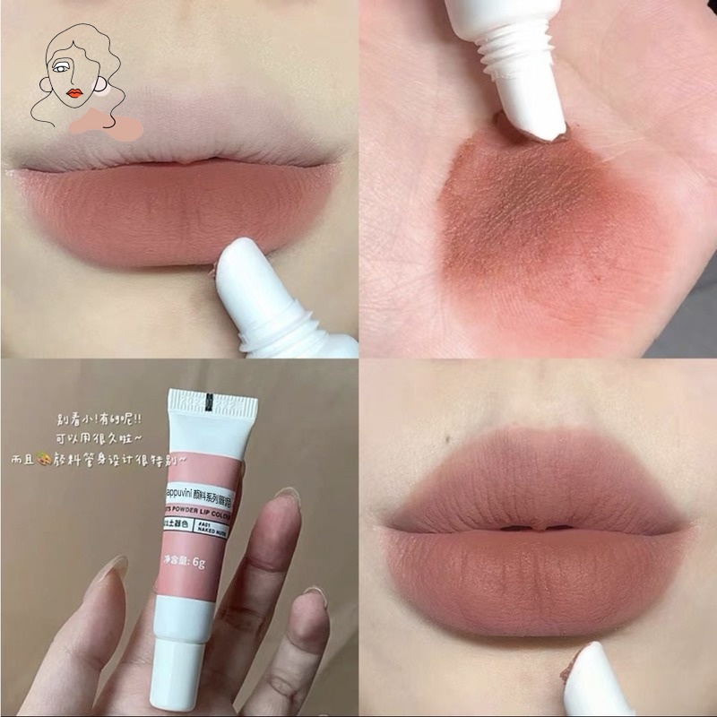 Son Kem Màu Nhung Lì Không Phai Không Thấm Nước Lâu Trôi