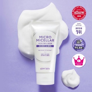 Sữa rửa mặt micro micellar của Happy Bath