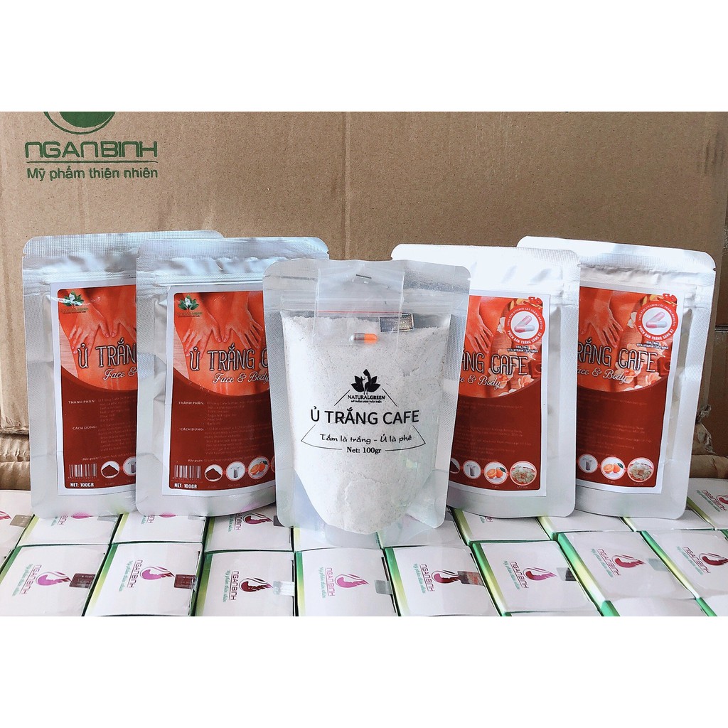 (100gr) Ủ Trắng Cafe Thảo Dược, Bột Tắm Trắng Cafe, Dùng cả Mặt + Body (Toàn thân) Trắng da, tẩy da chết, hết nám sạm da | BigBuy360 - bigbuy360.vn