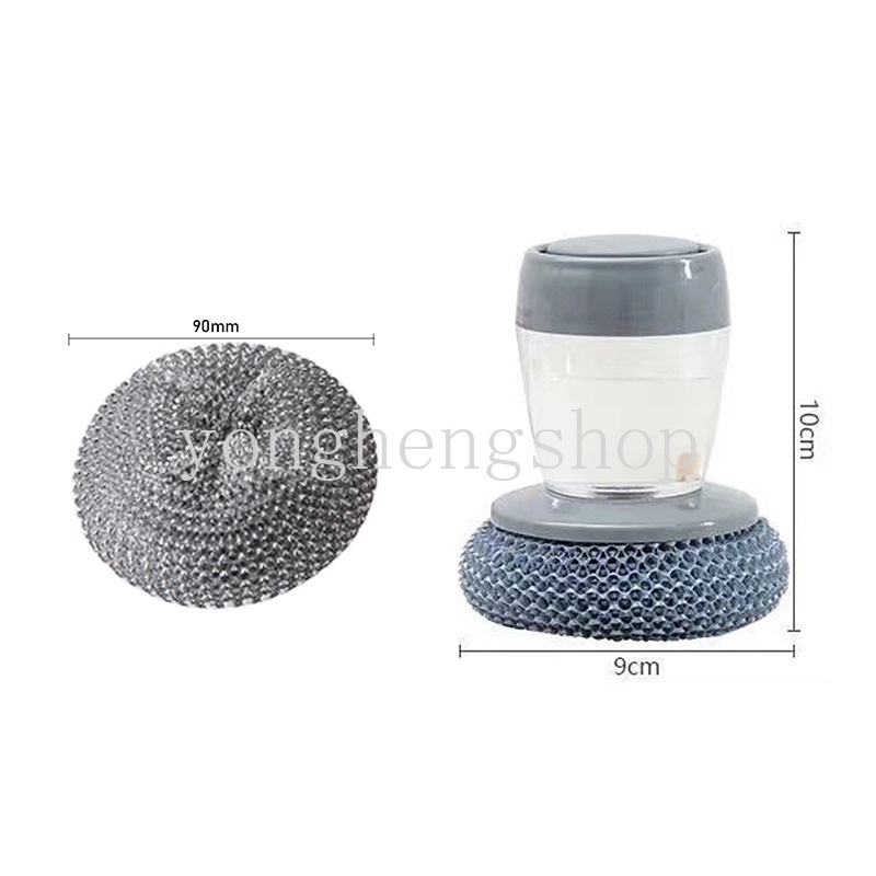 Cọ Rửa Chén 2 Trong 1 Dạng Nhấn Tiện Dụng