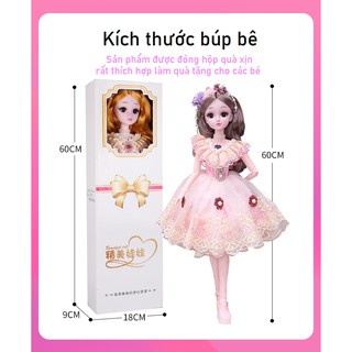 Đồ chơi trẻ em Búp bê Barbie cỡ lớn cao 60cm, phiên bản có nhạc tặng kèm phụ kiện - Đồ chơi Búp bê công chúa cho bé gái