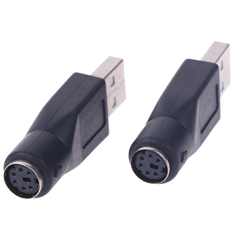 Set 2 Đầu Chuyển Đổi Ps / 2 Male Sang Usb Girl Cho Chuột / Máy Tính