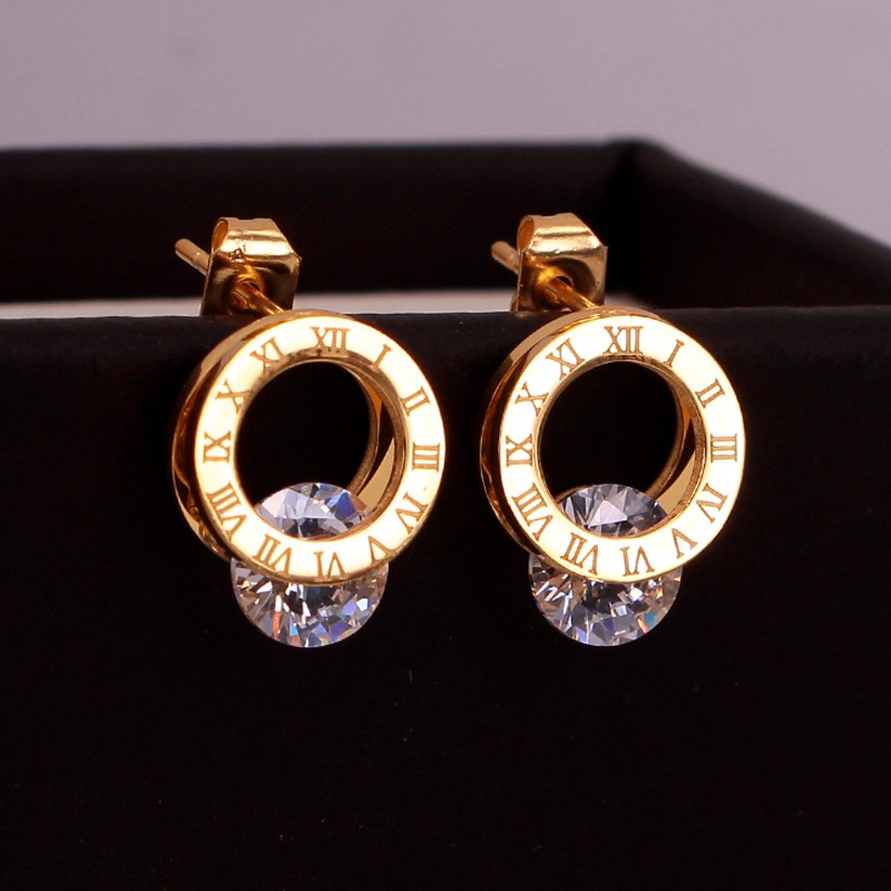 Đôi Khuyên Tai Trang Trí Hoa Và Chữ Cái Đính Ngọc Trai Thời Trang Cho Nữ