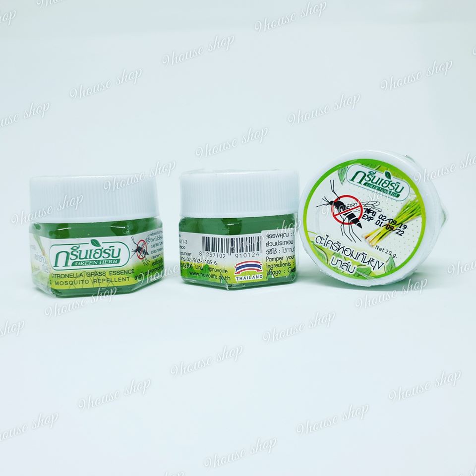 01 Dầu Cù Là Sả Relax &amp; Chống Côn Trùng 20gram Thái Lan