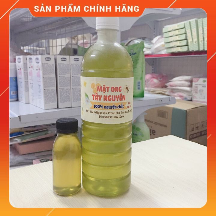 1 lít Mật Ong Hoa Bạc Hà nguyên chất tặng 1 chai mật ong bạc hà 100ml