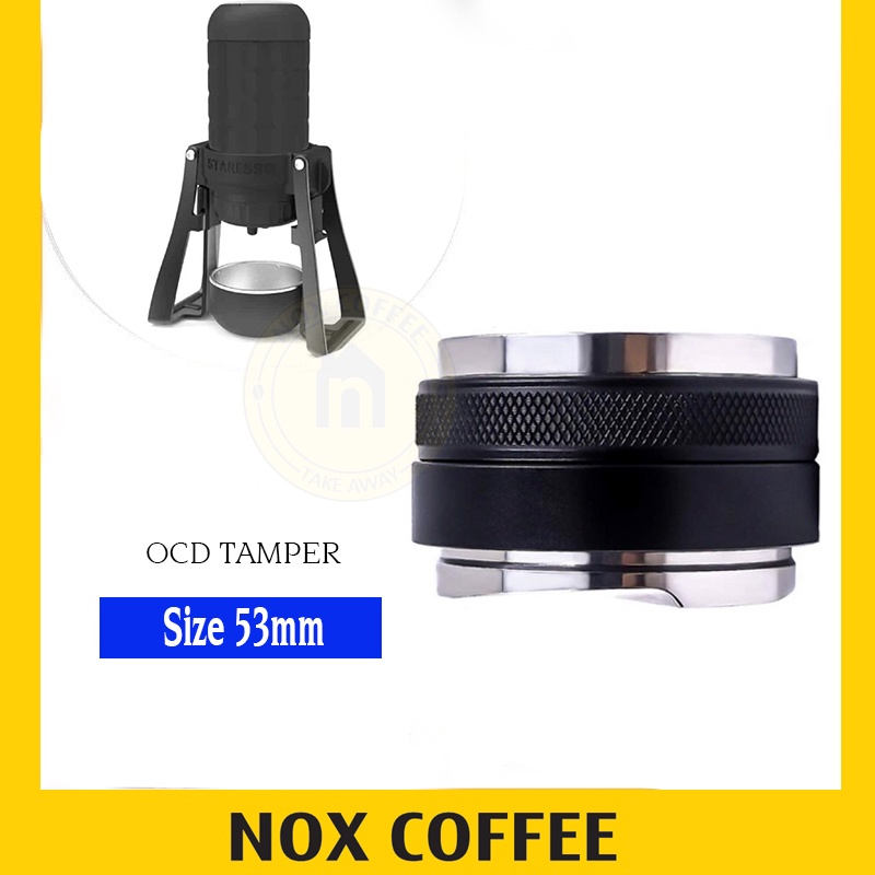 Tamper OCD 2 Đầu Size 53mm | Phân Bổ và Nén Cà Phê