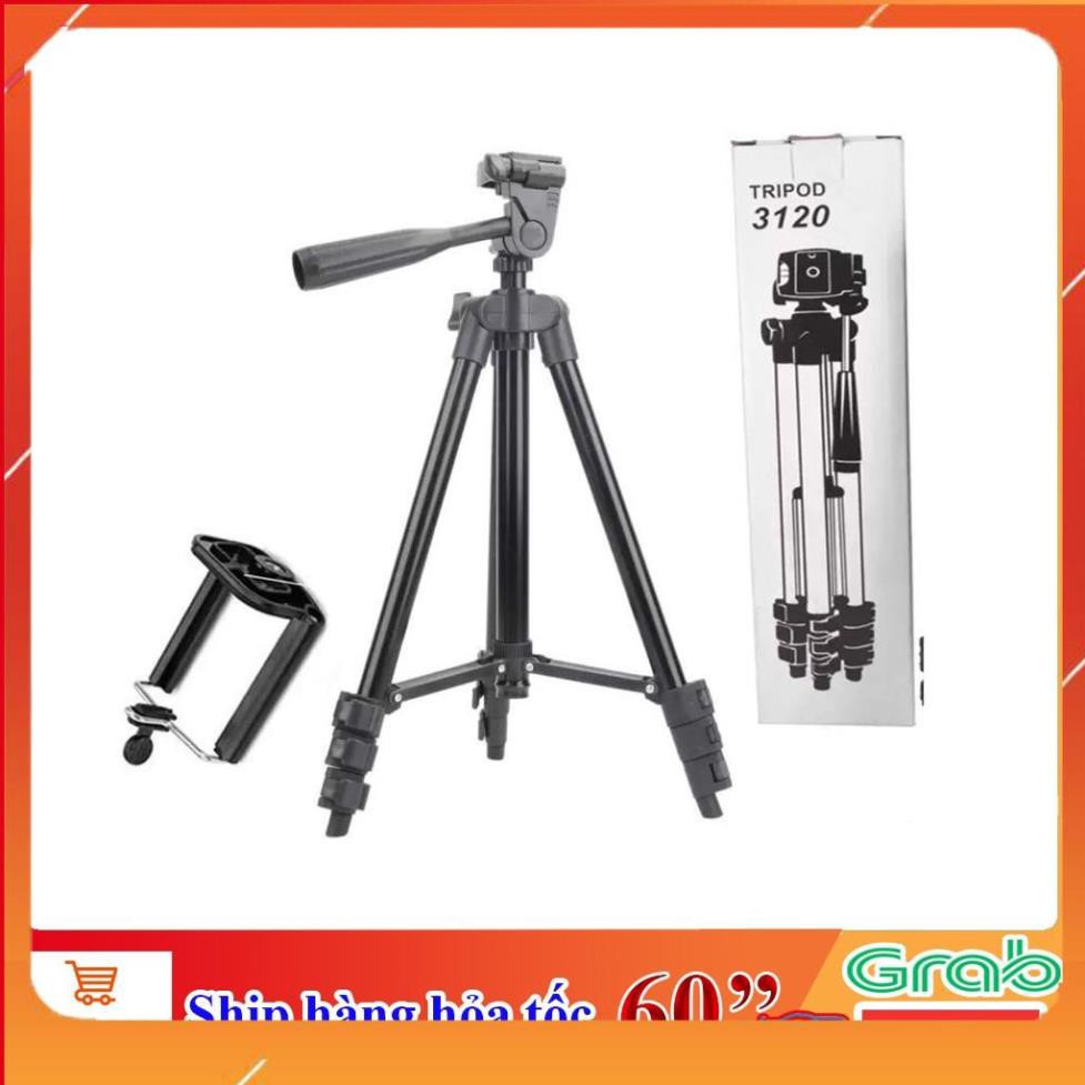 (Hàng Loại 1) Gậy 3 chân chụp hình máy ảnh, điện thoại Tripod TF - 3120 Full hộp và bao đeo