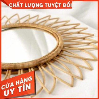 [Khuyến Mãi Sốc] gương mây tre đan decor CAO CẤP