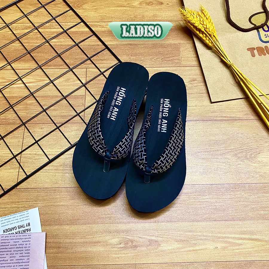 Dép xuồng nữ siêu nhẹ siêu êm LADISO thiết kế sang trọng bắt mắt cao 6cm TT355