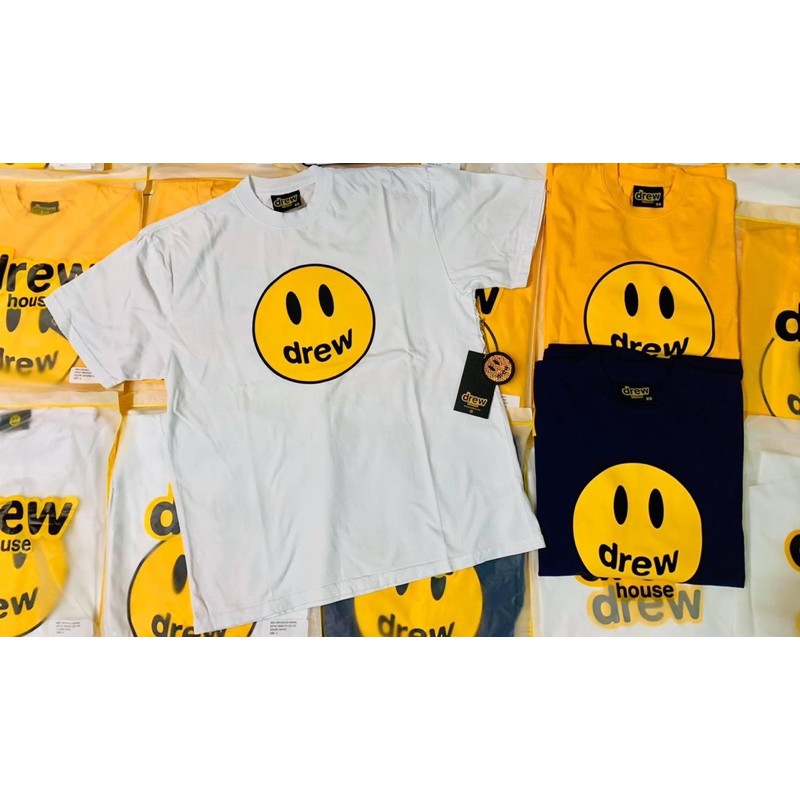 Áo Thun Drew mặt cười - áo thun cao cấp có tem tag đầy đủ