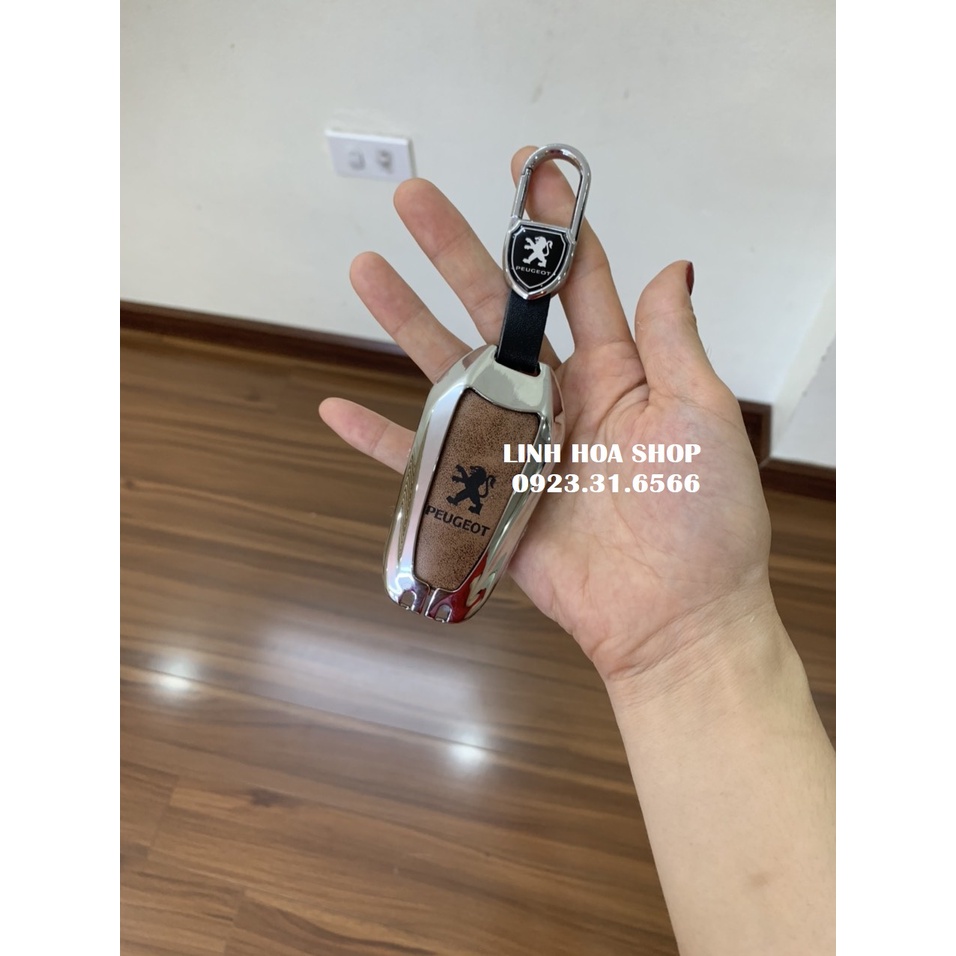 Vỏ ốp khoá xe hơi Peugeot - Bọc chìa smartkey ô tô Peugeot 208 2008 308 3008 408 505 5008 chìa thông minh Smartkey