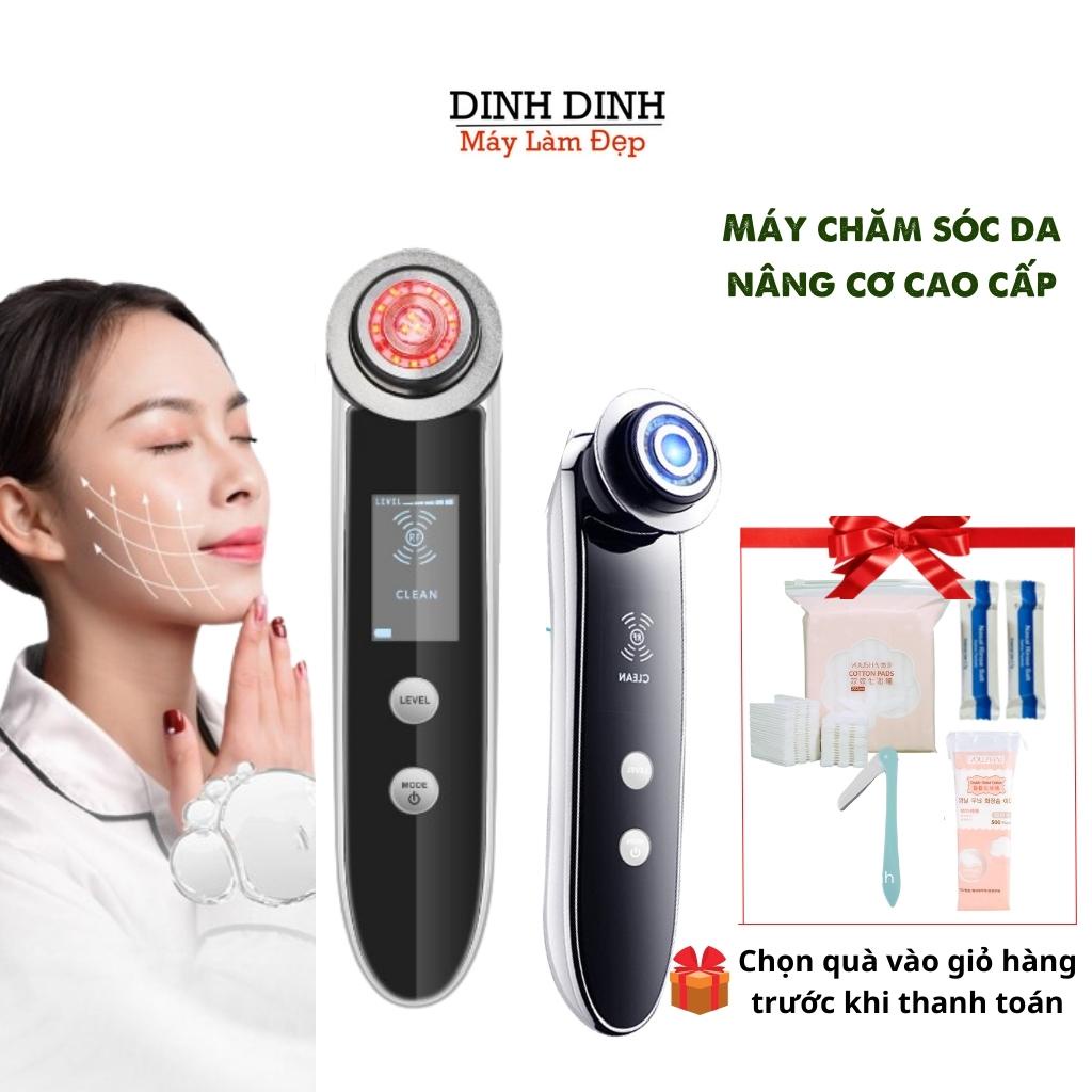 Máy massage mặt KR01 bản 2022, máy điện di tinh chất, nóng lạnh, nâng cơ mặt, chăm sóc da mặt chuyên sâu - Dinh Dinh