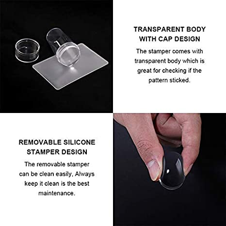 Bộ Dụng Cụ Vẽ Móng Tay Bằng Silicone Trong Suốt Nhỏ Trong Suốt Bộ Công Cụ Vẽ Móng Nghệ Thuật