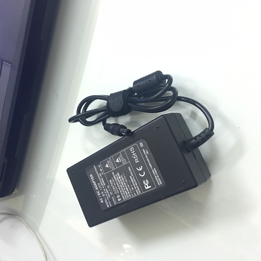 Adapter 12V-5A cho màn hình, đầu ghi Camera kèm dây nguồn