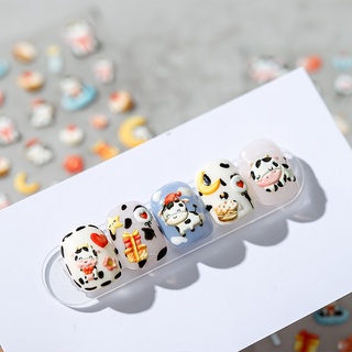 Miếng dán họa tiết dập nổi trang trí móng tay niu niu ts1415