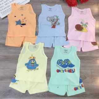 Combo 5 bộ cotton ba lỗ siêu đẹp cho bé
