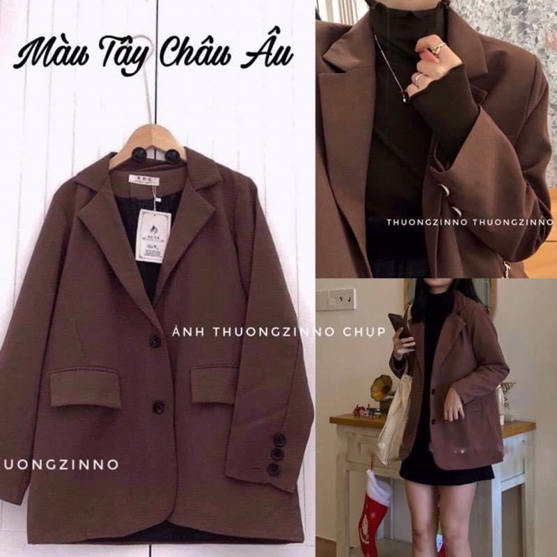 [Hàng thiết kế]Áo blazer nữ Phong cách rất Tây thiết kế dài tay 2 lớp nhiều màu thanh lịch | WebRaoVat - webraovat.net.vn