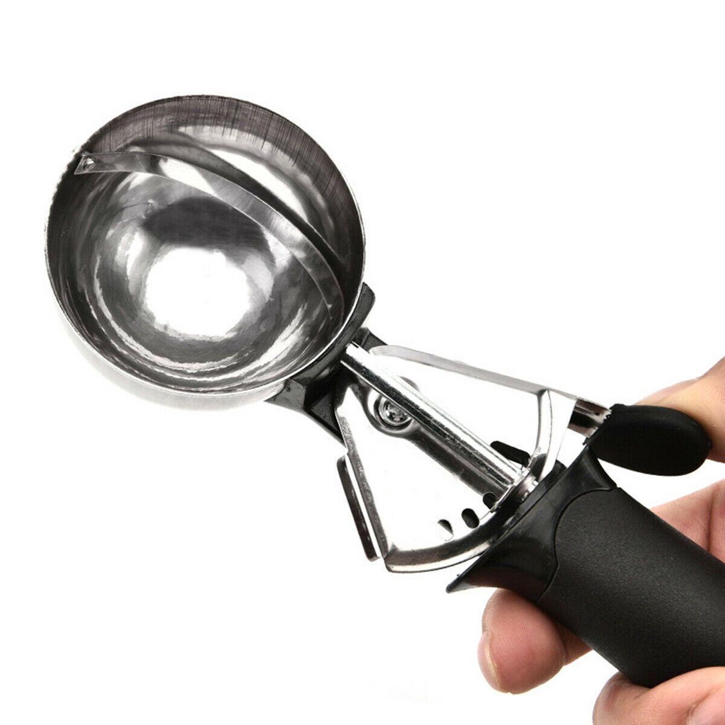 YANN1 Muỗng Múc Kem / Khoai Tây Chiên Bằng Thép Không Gỉ