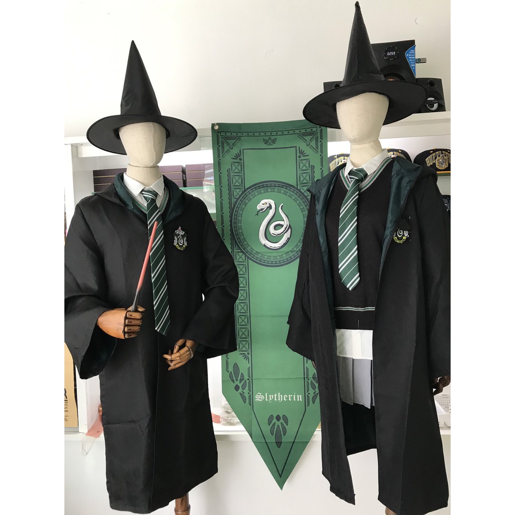 Áo chùng đồng phục Hogwarts - Áo choàng Harry Potter phù thuỷ có size trẻ em và người lớn