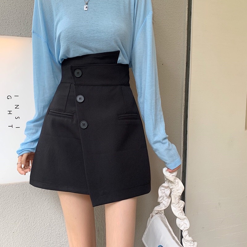 CHÂN VÁY NÚT LỆCH TÀ XINH LT5 | BigBuy360 - bigbuy360.vn